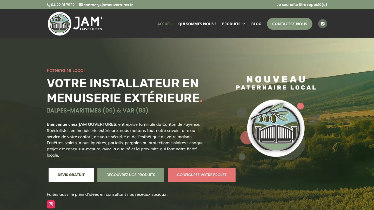 JAM OUVERTURES